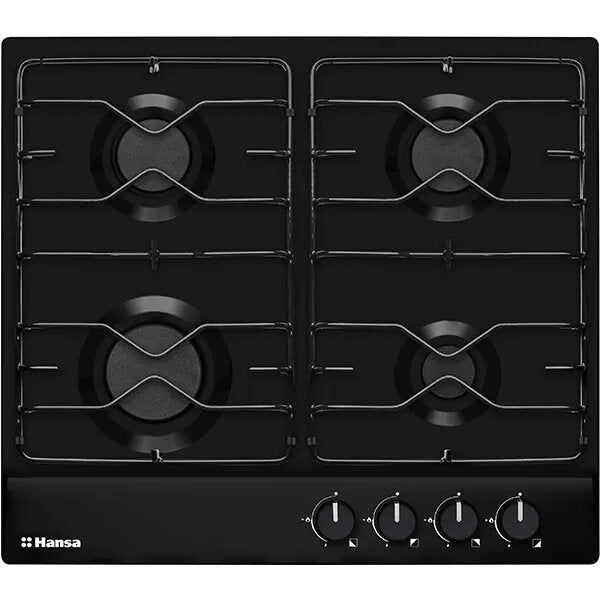 Plita Incorporabila HANSA BHGS630100, Gaz, 4 arzatoare, Negru