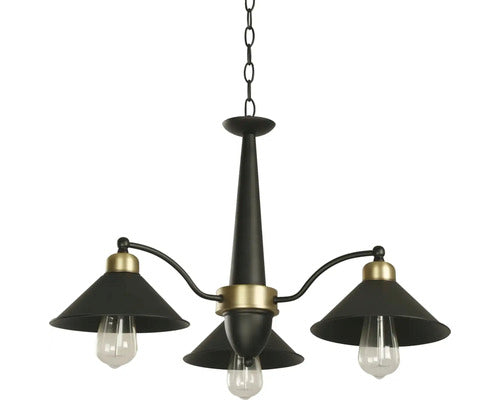 Lustra Titan E27 Max. 3x15w, Negru