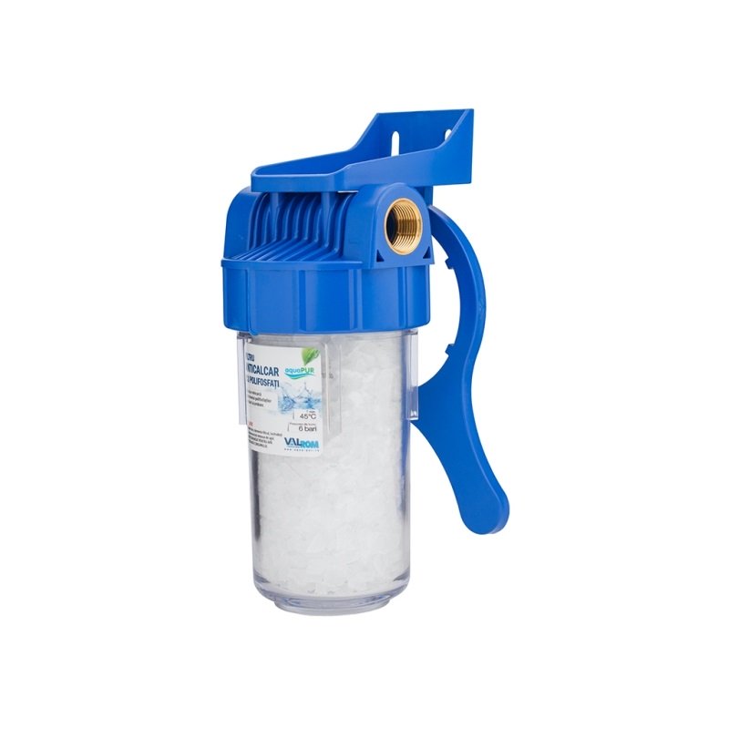 Kit filtru anticalcar cu polifosfati AquaPUR, 7", protectie masina spalat, centrala, boiler