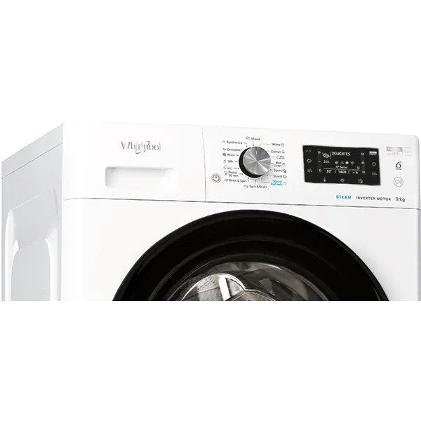 Masina de spalat rufe frontala WHIRLPOOL FFD9448BVEE, 6th sense, FreshCare+, 9kg, 1400rpm, Clasa A+++, alb