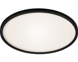 Plafoniera Cu Led Integrat Slim 22w 3000 Lumeni, 2700-6500k, Rotunda, Cu Telecomanda, Negru
