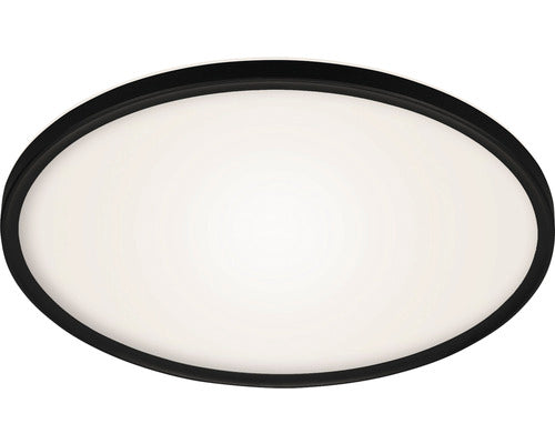 Plafoniera Cu Led Integrat Slim 22w 3000 Lumeni, 2700-6500k, Rotunda, Cu Telecomanda, Negru