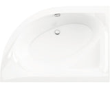 Cada de Baie Asimetrica pe Colt Radaway Mistra, 110x170x50,5 cm, Colt, Dreapta, Acril, Alb, WA1-07-170X110P