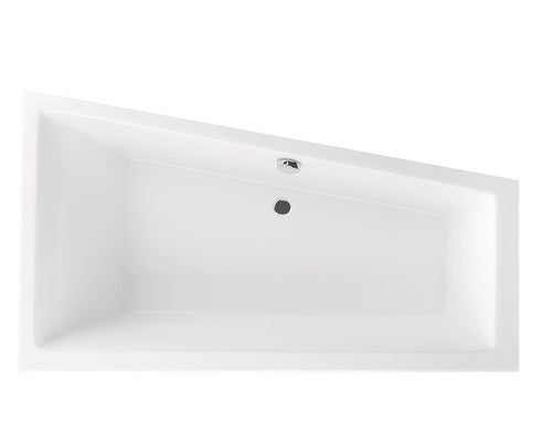 Cada de Baie Asimetrica pe Colt, Radaway Palea, 160x95x45 cm, Colt, Dreapta, Acril, Alb, WA1-47-160x095P
