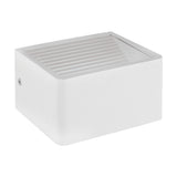 Aplica exterior DONINNI 1, EGLO, LED, 6W, 600lm, lumina calda, aluminiu alb, plastic alb, 13.5 x 12 x 7.5 cm, IP44
