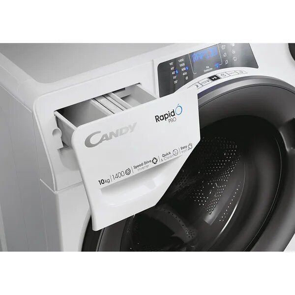 Masina de spalat inteligenta, Candy, 1400 rpm, WIFI, Bluetooth, Clasa energetica A, 10 kg, Alb