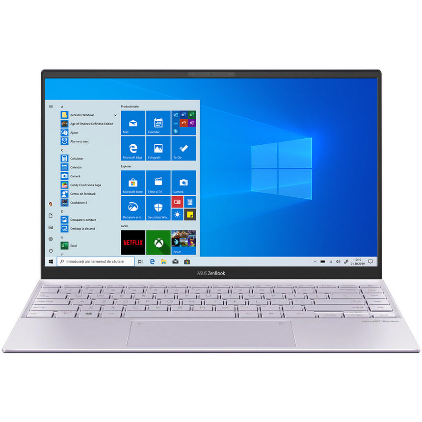 Laptop ultraportabil ASUS ZenBook 14 UM425IA cu procesor AMD Ryzen™ 7 4700U, 14", Full HD, 8GB, 512GB SSD, AMD Radeon™ Graphics, Windows 10 Home, Lilac Mist