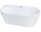 Cada de baie dreptunghiulara freestanding Linea Eco 80x170x58 cm acril alb