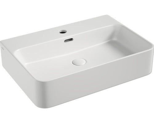 Lavoar Pe Blat Jungborn Three 60x42 Cm Alb Mat, Ventil Scurgere Ceramic
