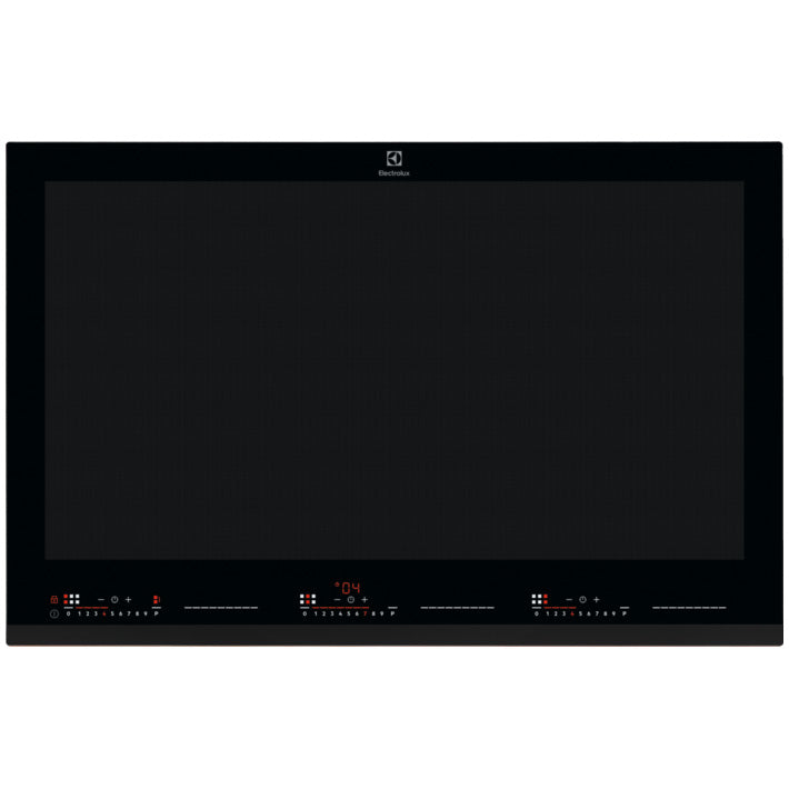 Plita incorporabila Electrolux EIV87675, Inductie, Total Flex, Hob2Hood, Control touch, PowerBoost, Functie Bridge, Timer electronic, Oprire automata, Detectarea vaselor, 78 cm, Negru