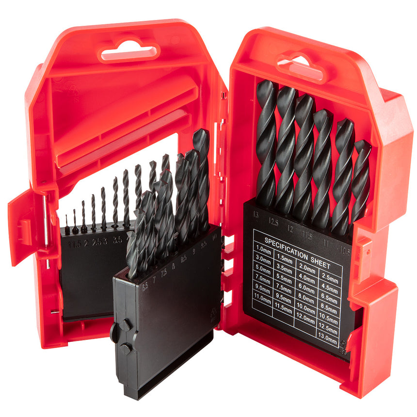 Set 25 burghie pentru metal, HSS, 1- 13 mm