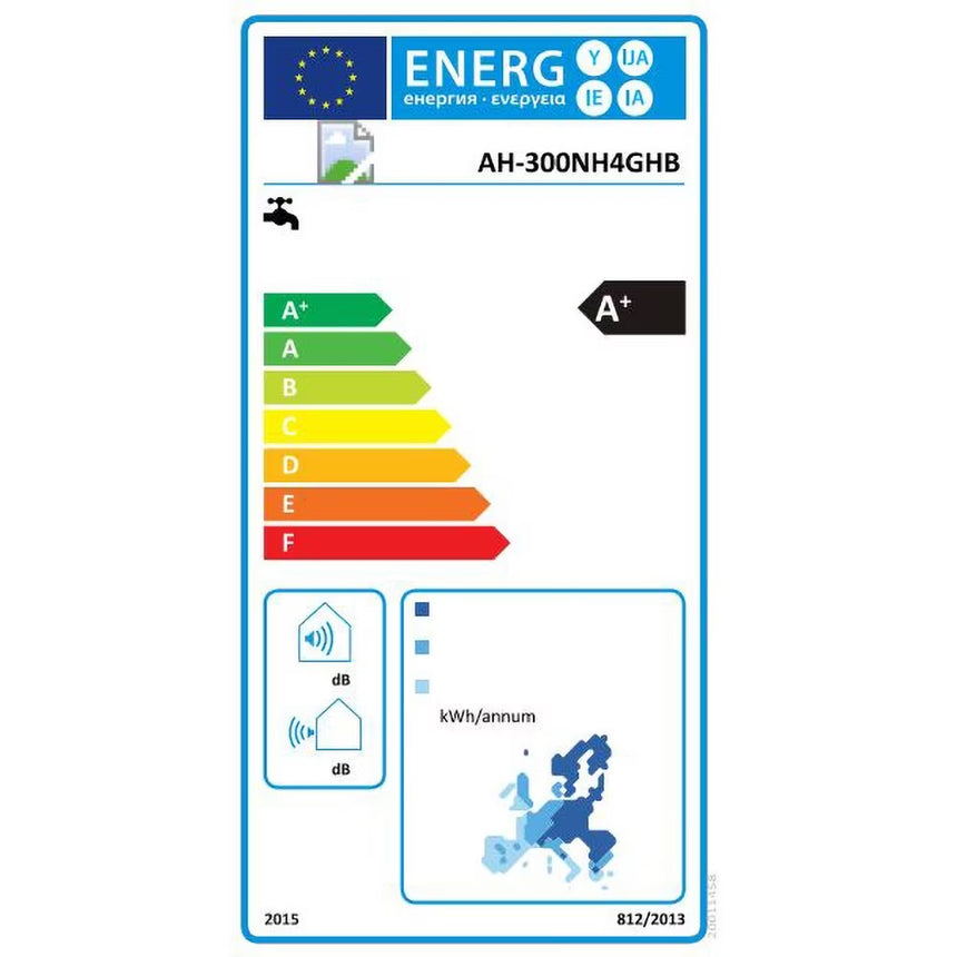 Boiler cu Pompa de Caldura HISENSE AH-300NH4GHB, 300l, 2400W, Alb