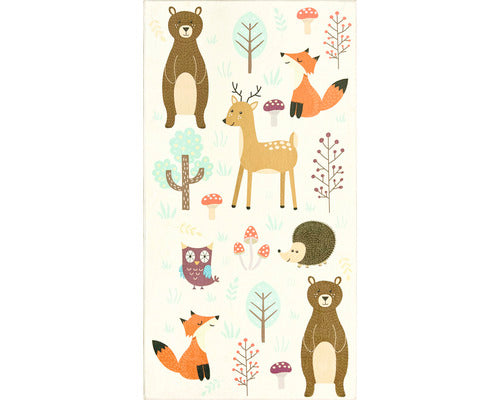 Covor Camera Copiilor Nela Animale In Padure 80x150 Cm