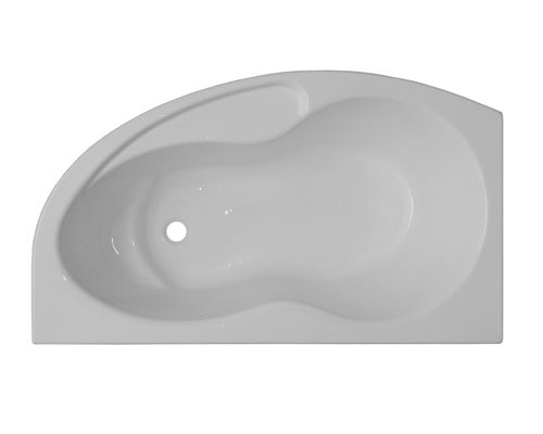Cada De Baie Asimetrica Pe Colt Belform Koni 90x155.5x75 Cm Colt Dreapta Acril Alb 27se0004