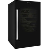 Vitrina de vinuri Candy CWC 154 EEL, Capacitate 42 sticle, Iluminare LED, Clasa A, Negru
