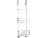 Etajera dus FORM & STYLE de agatat, cu 3 polite, alb mat, 77 cm