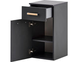Dulap Baie Baza Suspendat Duo 330, 1 Usa 1 Sertar, PAL, 32,7x67 cm, Antracit