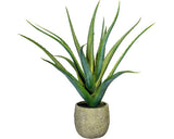Planta Artificiala Aloe Vera In Ghiveci H 48 Cm Verde
