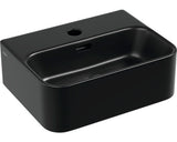Lavoar Pe Blat Jungborn Three 39x30 Cm Negru Mat, Cu Ventil Scurgere Ceramic