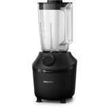 Blender Philips Seria 3000 HR2291/01, 600W, 2l, 2 viteze+Pulse, zdrobire gheata, Sistem ProBlend, aplicatia NutriU, Negru