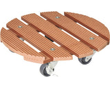 Suport Rulant Pentru Plante, Wpc Ø38, 5 Cm, Teracota, Capacitate Portanta 200 Kg