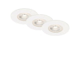 Spoturi incastrabile fixe cu LED integrat Kulana 5W 460 lumeni, 3000K, Ø90 mm, alb, pachet 3 bucati