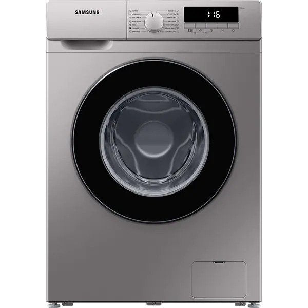 Masina de spalat rufe Slim Samsung WW80T304MBS/LE, 8 kg, 1400 RPM, Clasa D, Smart Check, Drum Clean, Motor Digital Inverter, Argintiu
