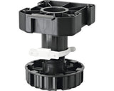 Picioare Mobila Ascunse Tarrox Ø77x(140-160)mm Plastic Negru Pachet 4 Bucati