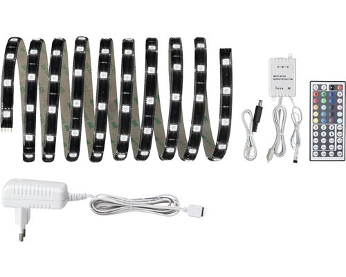 Banda Led Rgb Yourled 3m 28, 8w, Incl. Telecomanda & Alimentator