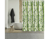 Perdea De Dus Msv Bambou Textil 180x200 Cm Verde