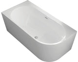 Cada Freestanding De Colt Linea, Stanga, Acril, 150x75 Cm, 190 L, Alb