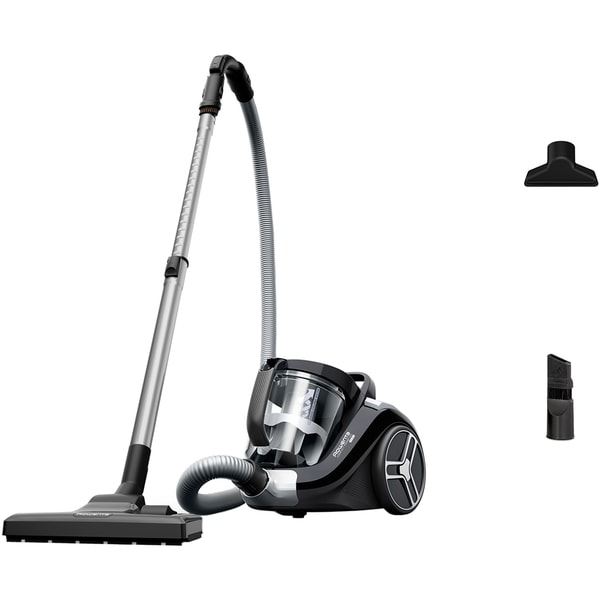 Aspirator fara sac Rowenta Compact Power XXL RO4B25EA, 750W, recipient pentru praf 2.5 L, 3 niveluri de filtrare, negru