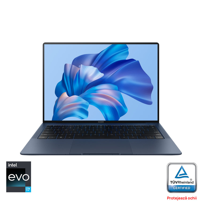 Laptop Huawei MateBook X Pro cu procesor Intel® Core™ i7-1260P pana la 4.70 GHz, 14.2", 3K, 16GB, 1TB SSD, Touch, Intel® Iris® Xe Graphics, Windows 11 Pro, Ink Blue