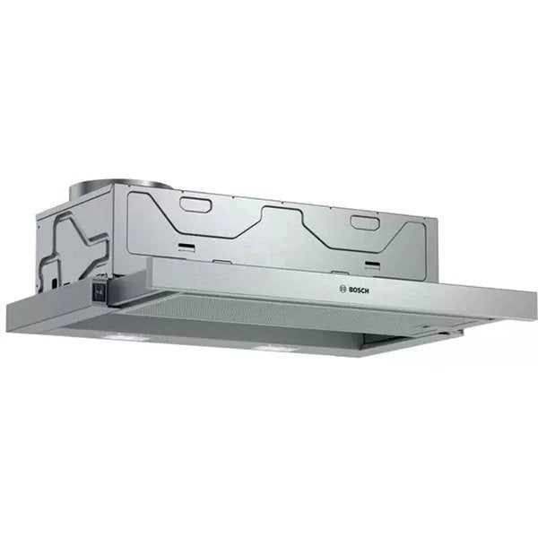 Hota incorporabila Bosch DFM064W54, Putere de absorbtie 389 mc/h, 3 trepte de putere, 60 cm, Inox