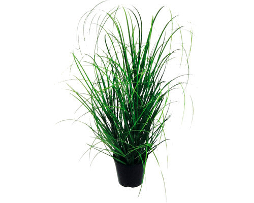 Planta Artificiala Tufa Iarba In Ghiveci Negru H 75 Cm