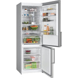 BOSCH KGN49AIBT Frigider combinat, No Frost, 440 l, H: 203 cm, Display LED TouchControl pe usa, VitaFresh XXL, clasa energetica B, Argintiu