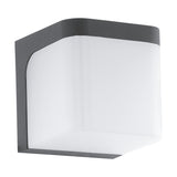 Aplica LED exterior JORBA, 96256, 110x110x110mm, antracit, 1x6W, 1x500lm, 3000K, IP44