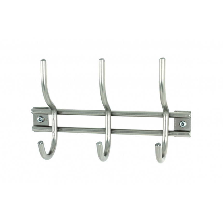 Cuier de perete Jure, Mortens Furniture, Otel, 22 cm, Gri