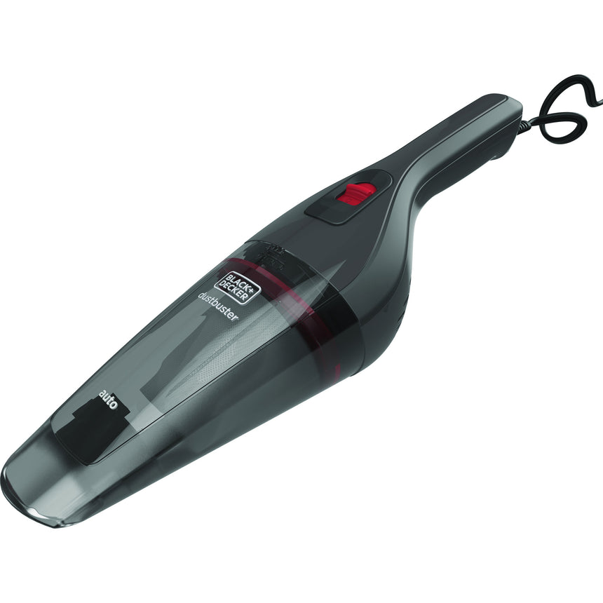 Aspirator auto portabil Black & Decker NVB12AV dustbuster, 12V, conector bricheta, fara sac, recipient colectare praf 0.37L, putere mare de aspirare, cablu alimentare 5m, 8.8AW