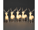 Set Decoratiune Forma Ren, 40 Led-uri, 5 Buc
