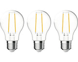 Becuri Led Verpackungsdesign E27 4, 5w 470 Lumeni, Glob Clar A60, Lumina Calda, 3 Bucati