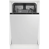 Masina de spalat vase incorporabila Beko BDIS38020Q, 10 seturi, 8 programe, Clasa E, AquaIntense, Motor ProSmart Inverter, All in 1, Hygiene Intense, Mini 30, 45 cm