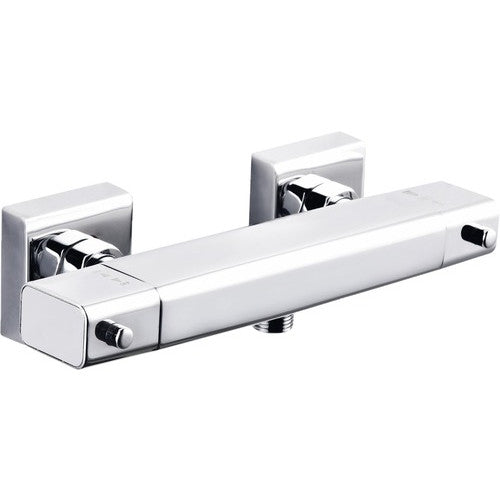 Baterie dus cu termostat Signo, crom