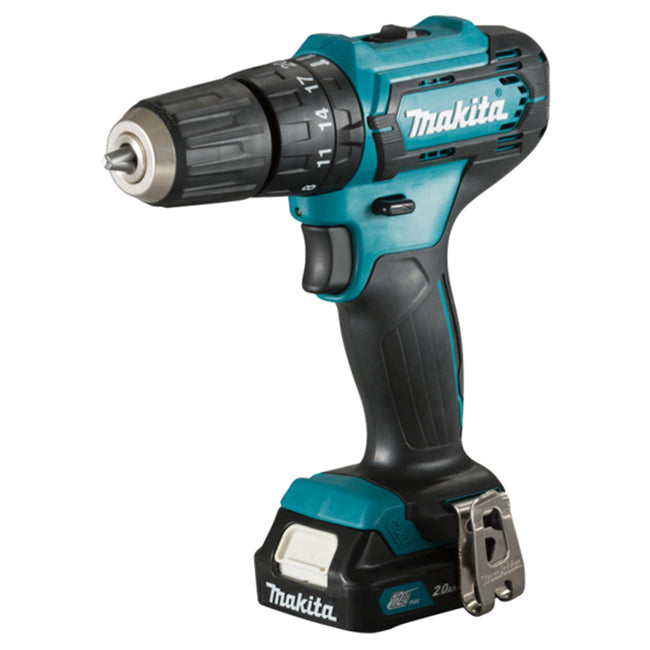 Masina de gaurit si insurubat (bormasina) cu percutie pe acumulator Makita HP333DSAE, 12 V, 1700 RPM, 25.500 PPM, 3 Nm