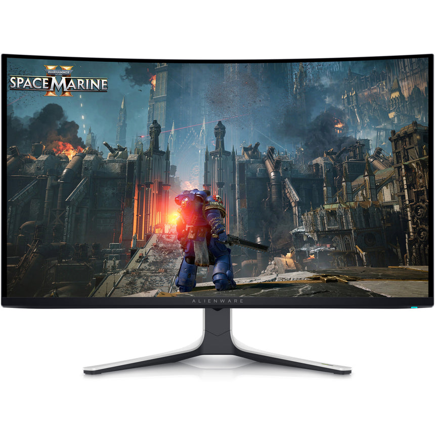 Monitor Gaming Curbat QD-OLED Alienware AW3225QF 31.5", 4K UHD (3840x2160), 240Hz, 0.03 ms GTG, NVIDIA G-Sync™ Compatible, VESA AdaptiveSync Display, 1700R, Console compatible, USB Type-C, Hub USB, 2x HDMI, DisplayPort, Pivot, VESA, negru-alb