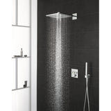 Sistem de dus cu termostat Grohe SmartControl Perfect 310, incastrat, butoane push&turn, 2 functii dus, para dus inclusa, anti-calcar, crom