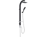 Sistem de dus cu comutator si sapuniera Schütte, para dus fixa 17,5x17,5 cm, para mobila 1 functie, furtun dus 1,5 m, negru