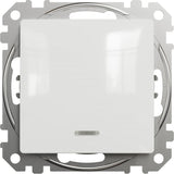 Intrerupator, Schneider Electric, 10 AX, 73 x 73mm, IP20, Alb