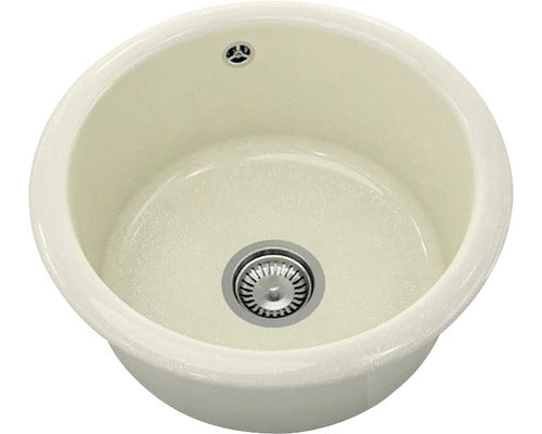 Chiuveta Bucatarie Rotunda FAT Classic 206 Ø49 cm, Granixit Silver Stone