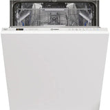 Masina de spalat vase incorporabila Indesit DIO3C24ACE, 14 seturi, 9 programe, Clasa E, Fast&Clean, Push&Go, Tava tacamuri, Semnal luminos, 60 cm